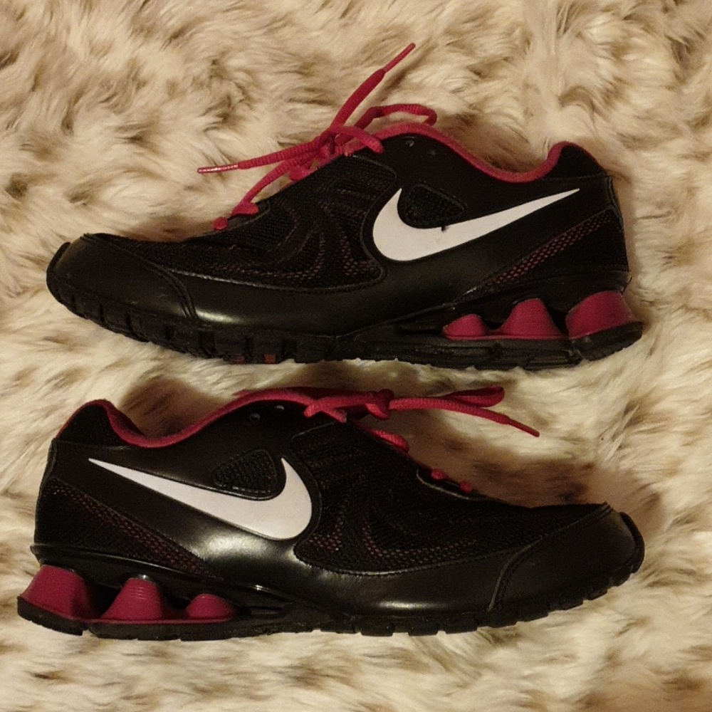 Black and Pink Nike Sneakers